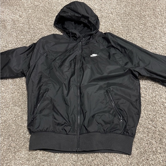 Nike Black Windbreaker Jacket - Picture 1 of 3